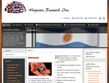 Tablet Screenshot of hispanicresearch.com